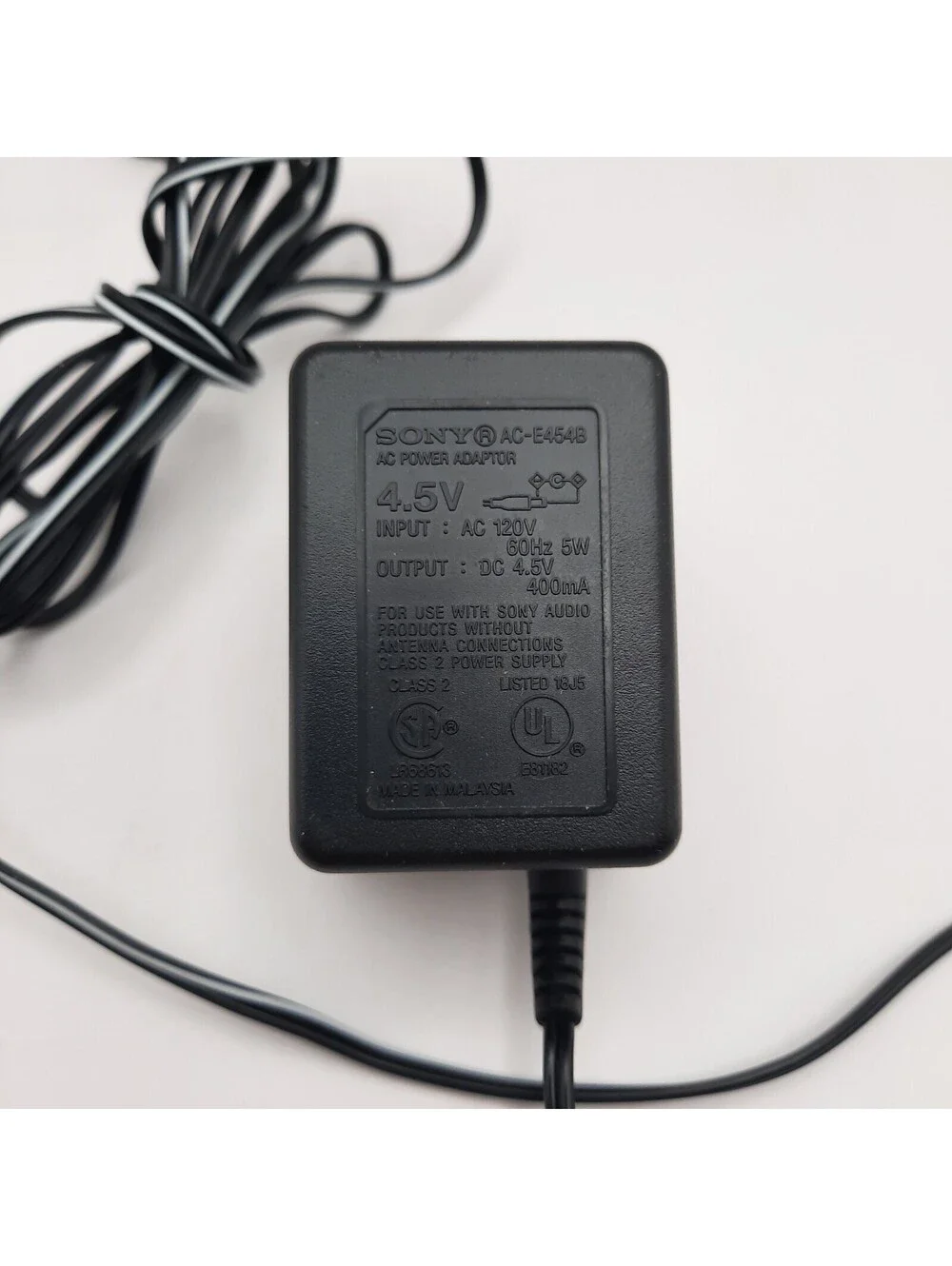 Sony AC Power Adaptor AC-E454B 4.5V 400mA Sony Audio Products